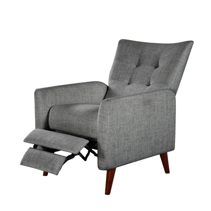 Aurora Comfy Manual Recliner with Wood Base