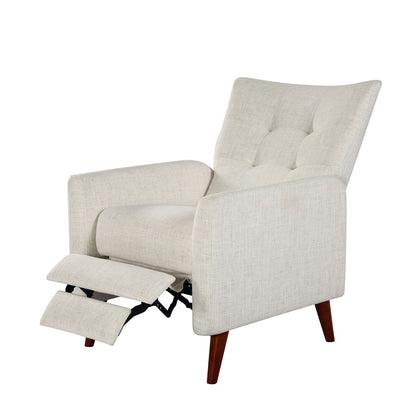 Aurora Comfy Manual Recliner with Wood Base