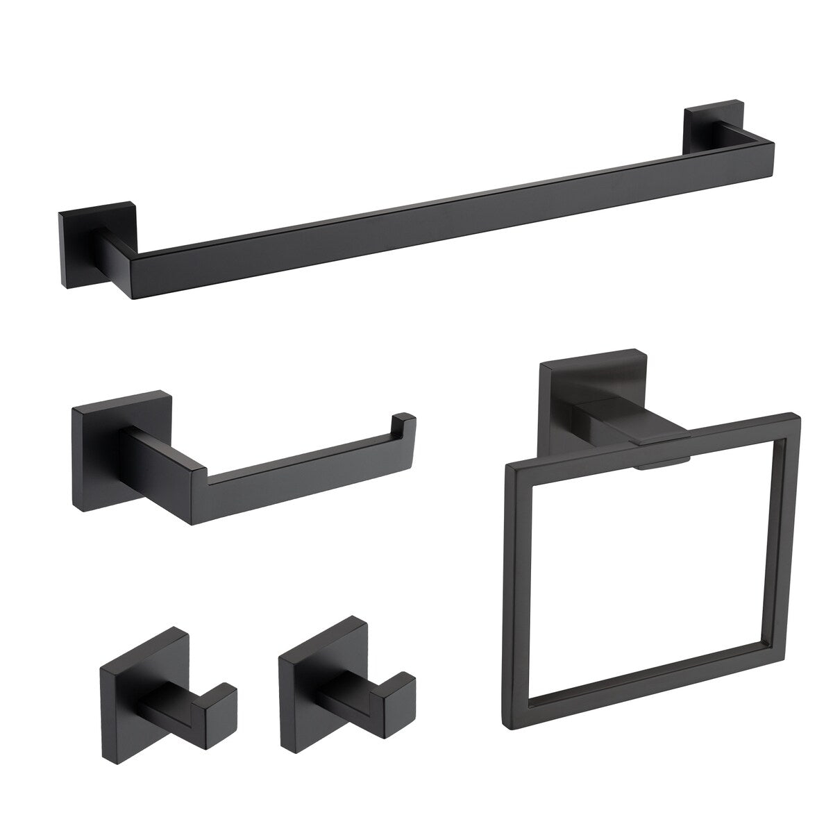 Bathlet 5-Piece Bath Hardware Set in Stainless Steel