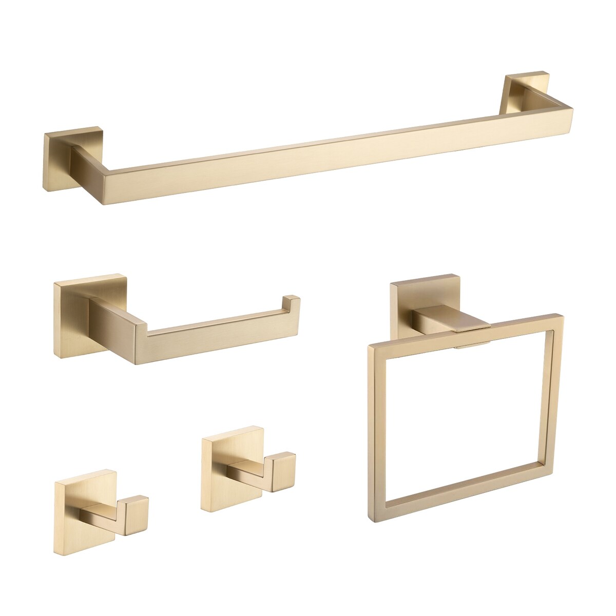 Bathlet 5-Piece Bath Hardware Set in Stainless Steel