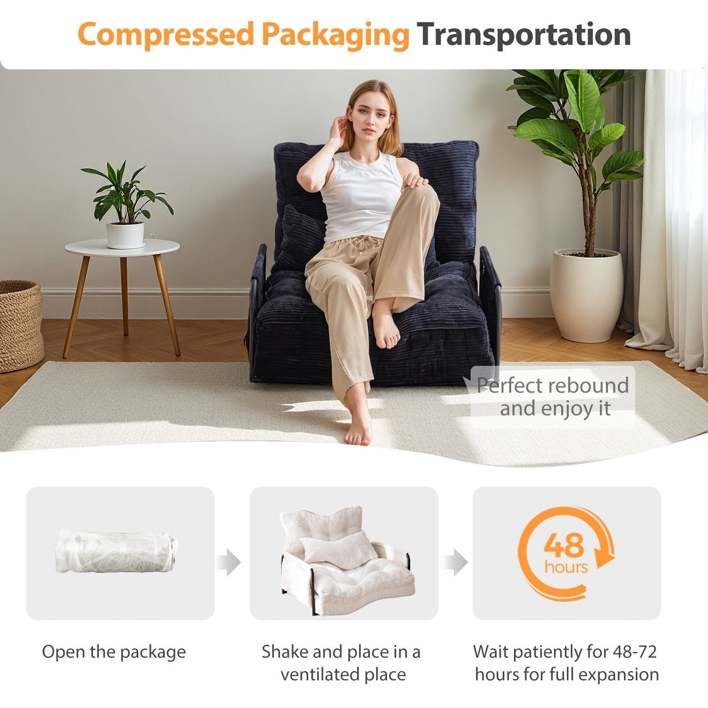 Bean Bag sofa,Floor Sofa Bed - 30x25.6