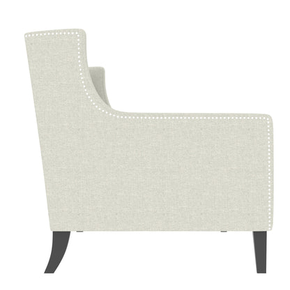 Beige 78.75 Polyester 3-Seater Sofa with Tufted Back and Cushions