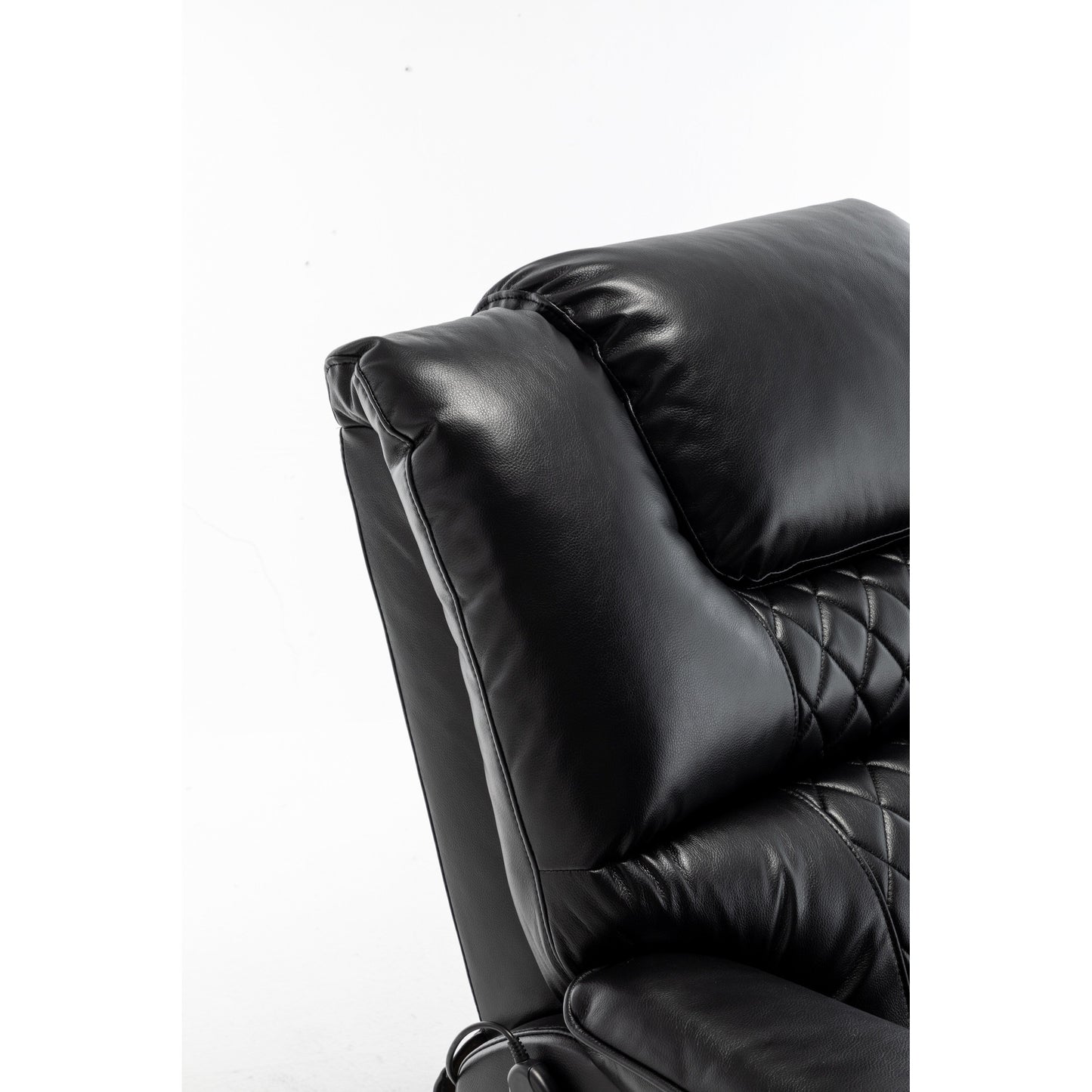 Beige Electric Lift Recliner Chair for Elderly with 180° Full Recline, OKIN Motor, Wide Seat, and Side Pockets