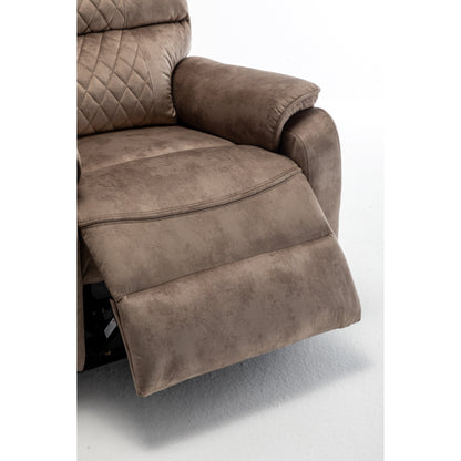 Beige Oversized Electric Recliner featuring OKIN Motor, 180Â° Lay Flat Lift, Extra-Wide Seat, and Storage Pockets