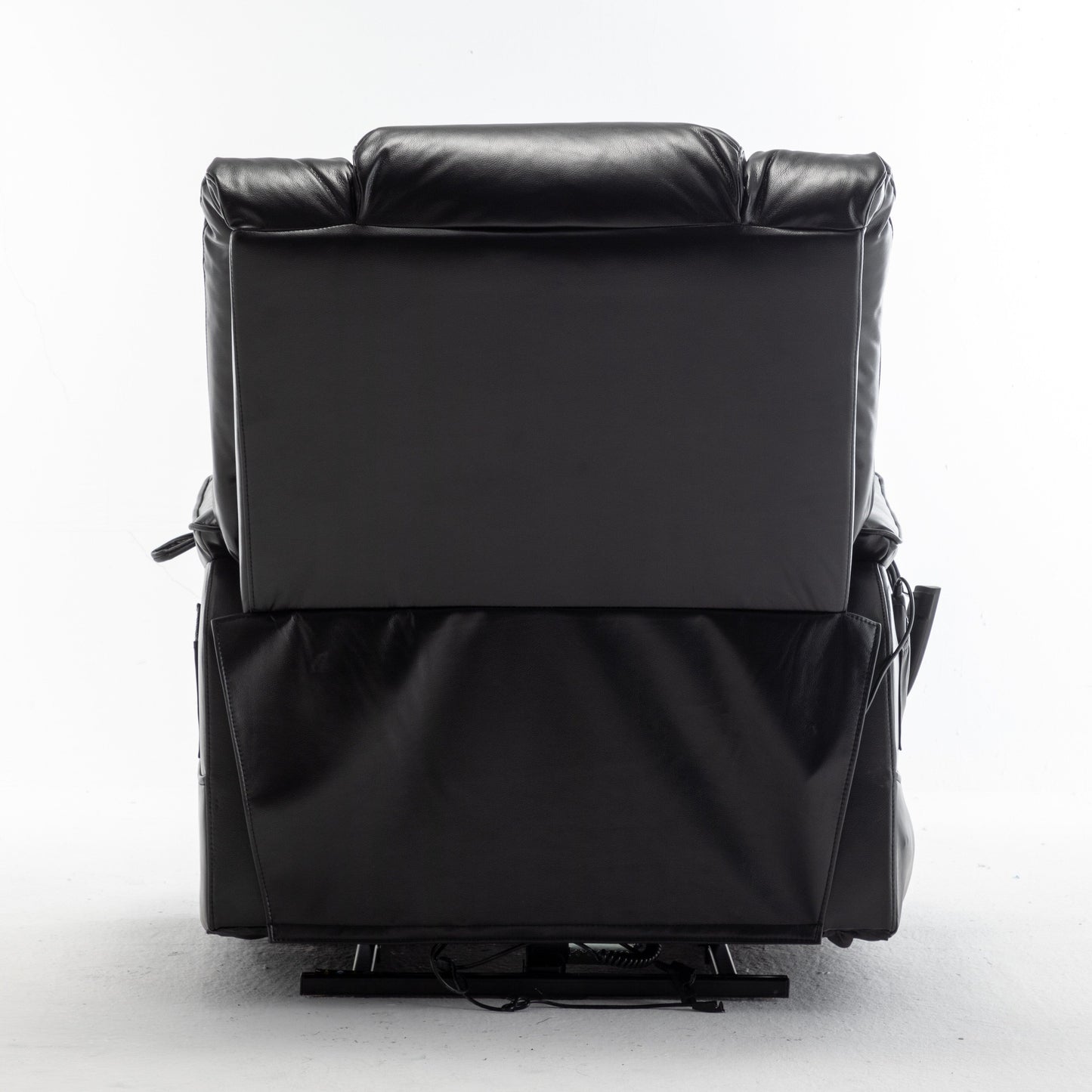 Beige Oversized Electric Recliner with OKIN Motor, 180° Lay Flat Lift, Extra-Wide Seat, and Storage Pockets