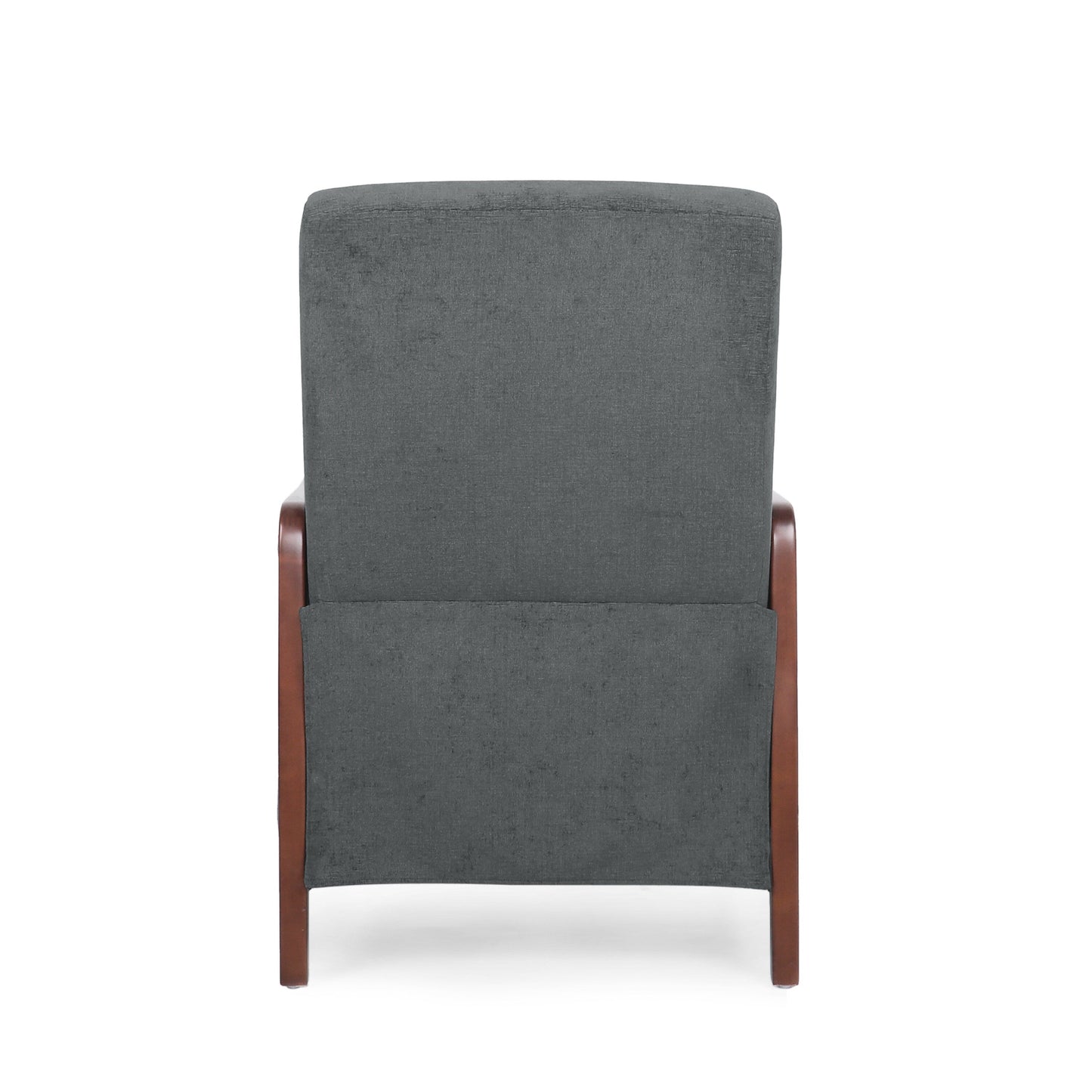 Birch Wood Push?Back Recliner Chair with Channel Stitching