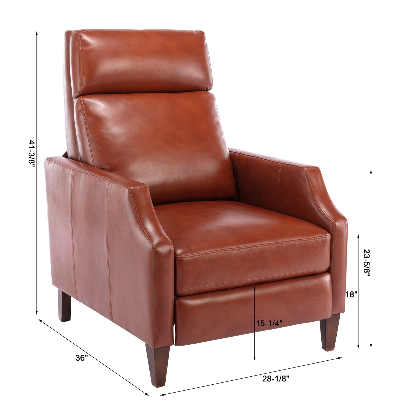 Biscoe Push Back Recliner - Caramel, a Stylish and Comfortable Seating Option for Your Home