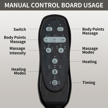 Black Power Lift Recliner with Massage, Lumbar Heat, USB, and Cup Holders