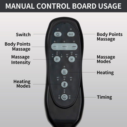 Black Power Lift Recliner with Vibration Massage, Lumbar Heat, and Cup Holders