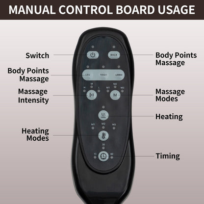 Black Power Lift Recliner with Vibration Massage, Lumbar Heat, and Cup Holders