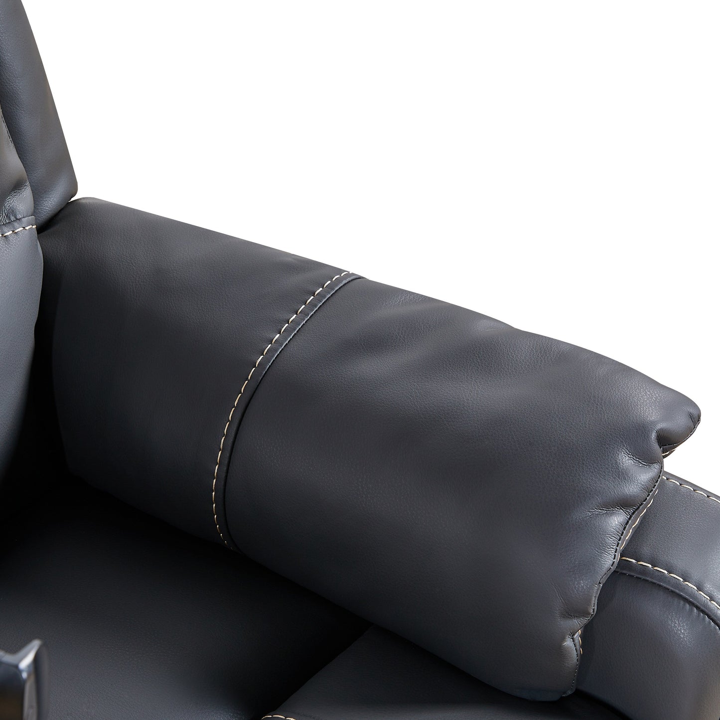 Black Power Recliner Chair, with Massage, Heating, USB Ports, Phone Holder, and Side Pockets, Adjustable Recline up to 139°