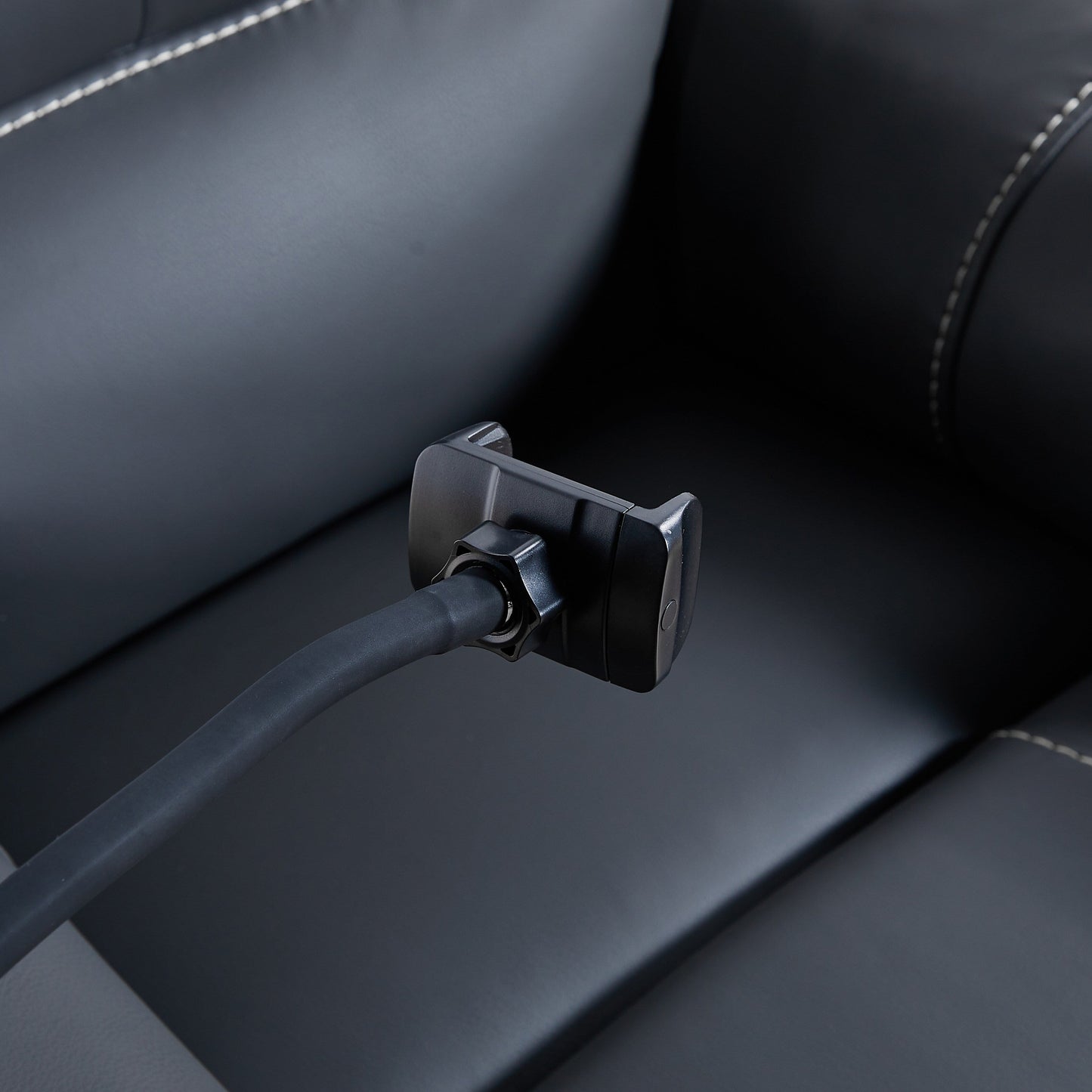 Black Power Recliner with Massage, Heat & USB Ports