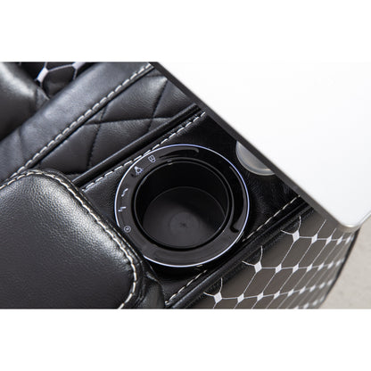 Black Power Zero Gravity Recliner with Storage Armrest, Cup Holder, Laptop Table, Phone Holder, Reading Light, USB Port