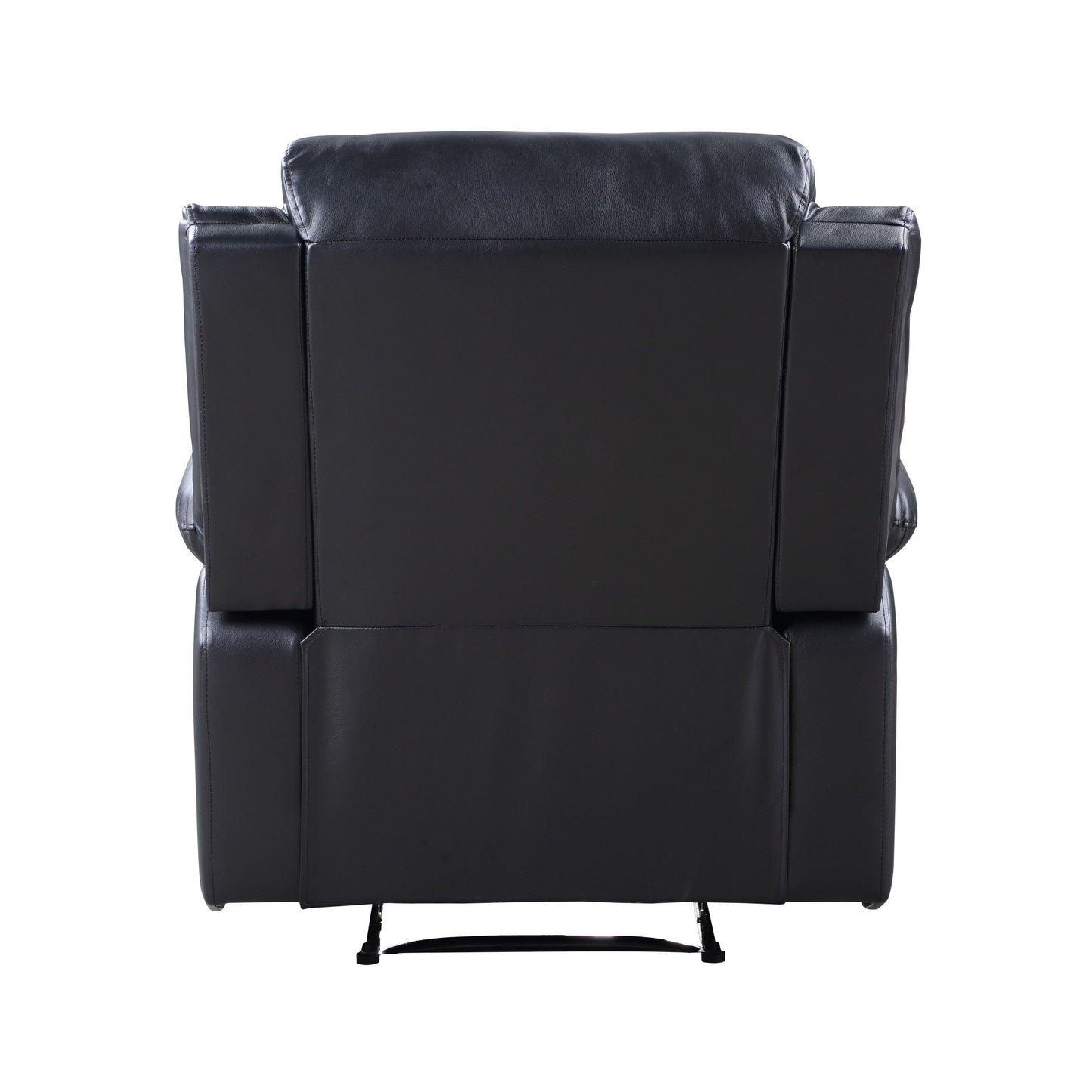 Black Synthetic Leather Power Motion Recliner