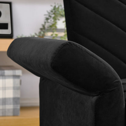 Black Velvet Tufted Convertible Futon Sofa Bed