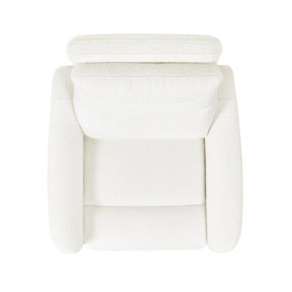 Bloomy 35.5 Boucle Upholstered High-Back Power Recliner Motion Chair