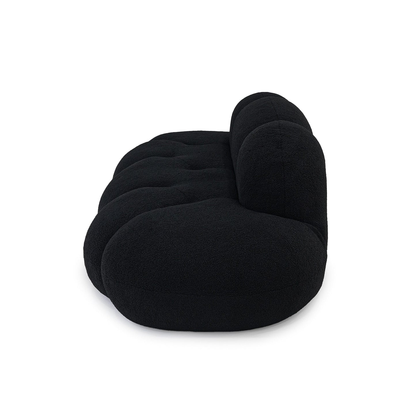 Boucle Upholstered Cloud Sofa Modern Frameless Floor Couch
