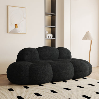 Boucle Upholstered Cloud Sofa Modern Frameless Floor Couch