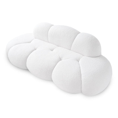 Boucle Upholstered Cloud Sofa Modern Frameless Floor Couch