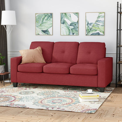 Bowden Polyester Three-seater Sofa by Christopher Knight Home