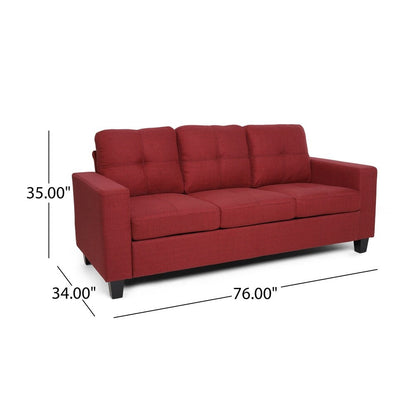 Bowden Polyester Three-seater Sofa by Christopher Knight Home