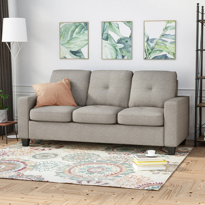 Bowden Polyester Three-seater Sofa by Christopher Knight Home