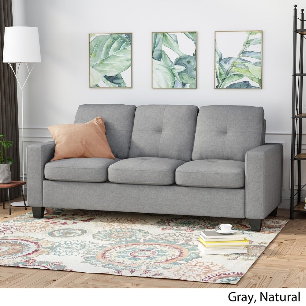 Bowden Polyester Three-seater Sofa by Christopher Knight Home