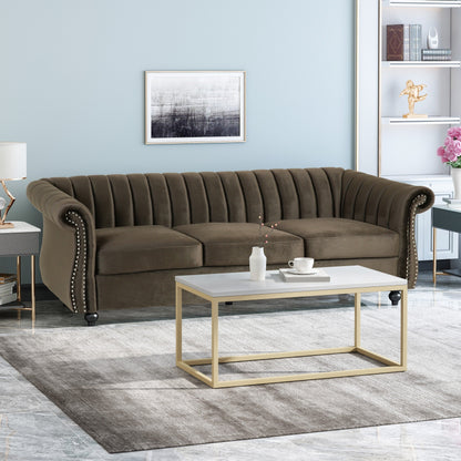 Bowie Glam Velvet Sofa by Christopher Knight Home