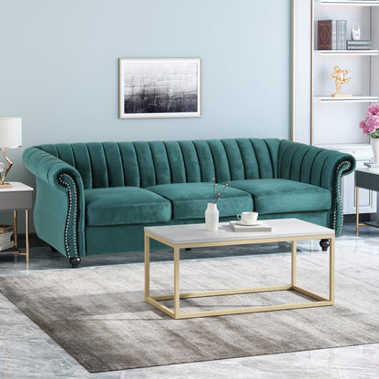 Bowie Glam Velvet Sofa by Christopher Knight Home