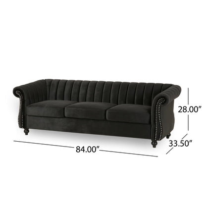 Bowie Glam Velvet Sofa by Christopher Knight Home