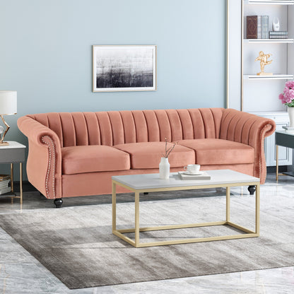 Bowie Glam Velvet Sofa by Christopher Knight Home