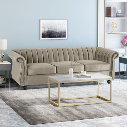 Bowie Glam Velvet Sofa by Christopher Knight Home
