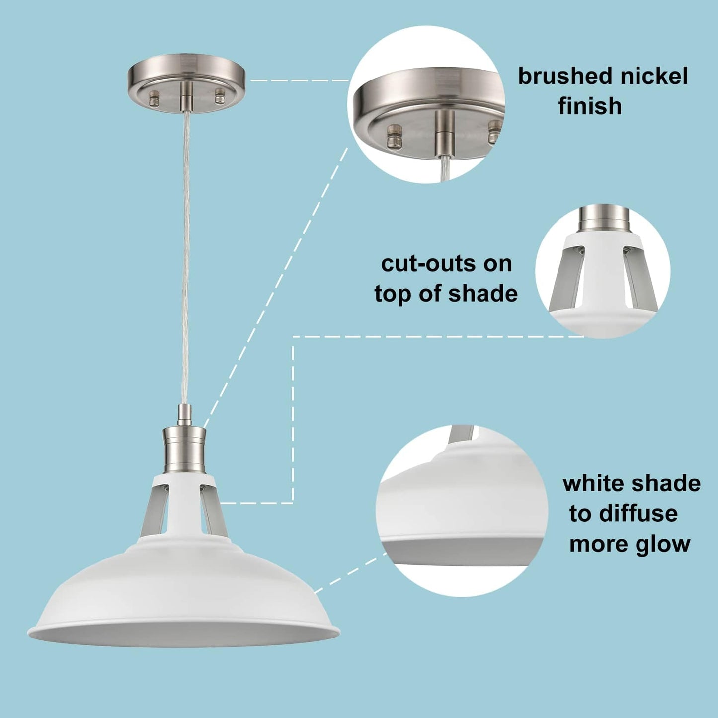 Carbon Loft Kamari Industrial Mini Metal Pendant Light