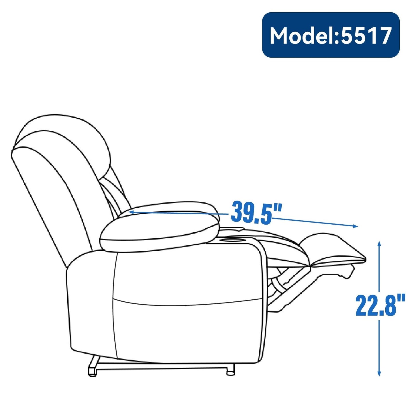 Chenille Power Lift Recliner Chair