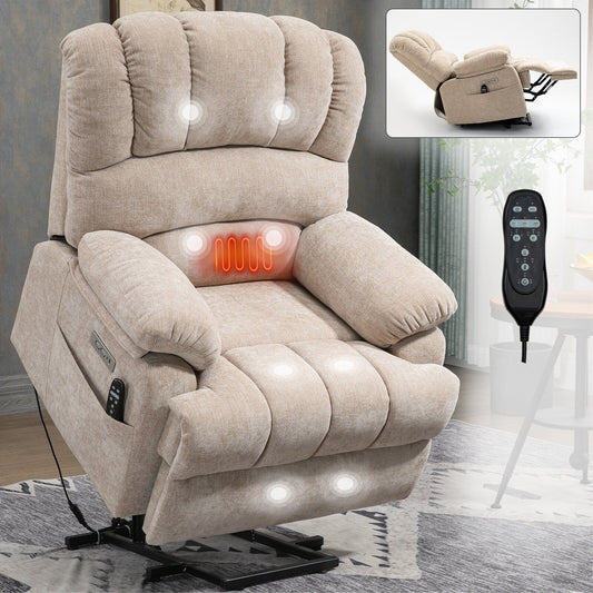 Chenille Power Lift Recliner Chair
