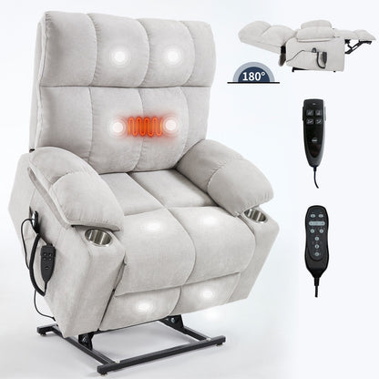 Chenille Power Lift Recliner Chair
