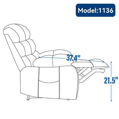 Chenille Power Lift Recliner Chair