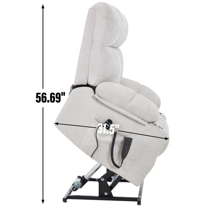 Chenille Power Lift Recliner Chair