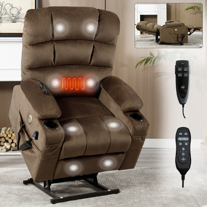 Chenille Power Lift Recliner Chair
