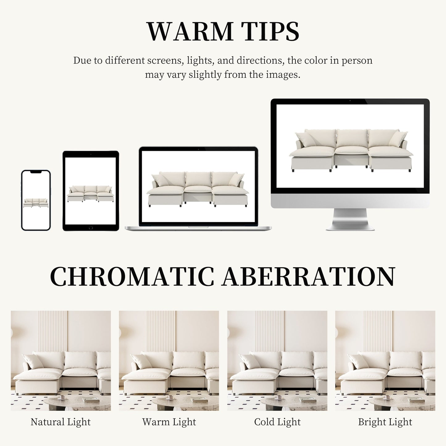 Chenille Sectional Sofa With Ottoman,U Shaped Cloud Sleeper Couch Set With Pillows,Free Combination,5 Seat Modular Upholstered