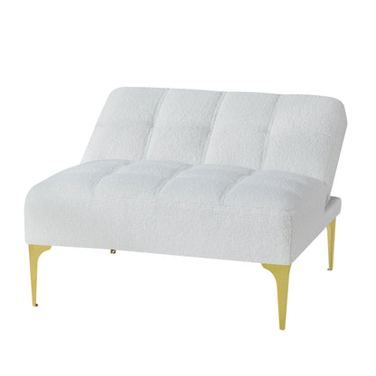 Chenille Single Modular Sofa Bed with Solid Wood Frame for Living Room