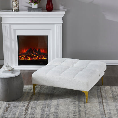 Chenille Single Modular Sofa Bed with Solid Wood Frame for Living Room