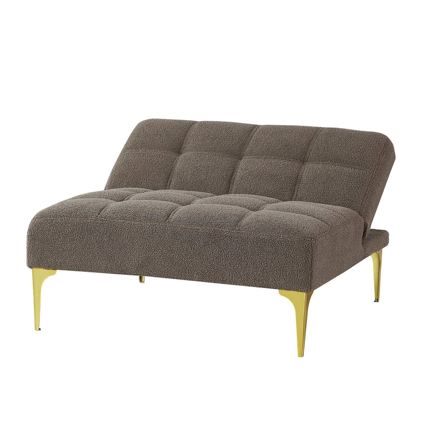 Chenille Single Modular Sofa Bed with Solid Wood Frame for Living Room
