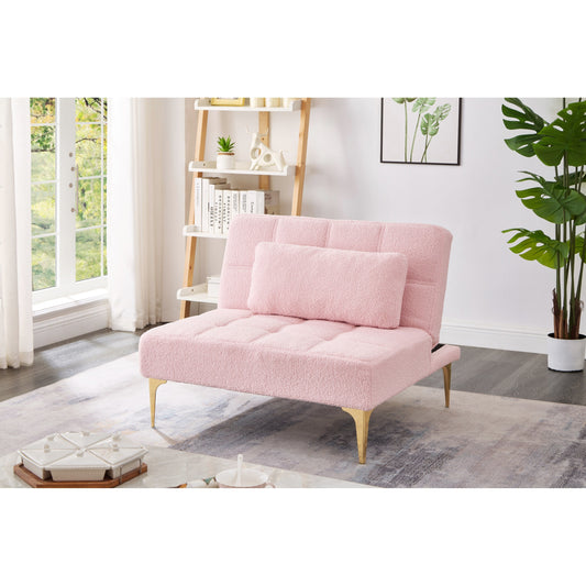 Chenille Single Modular Sofa Bed with Wood Frame