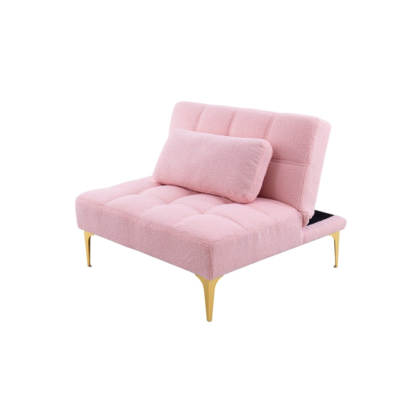 Chenille Single Modular Sofa Bed with Wood Frame
