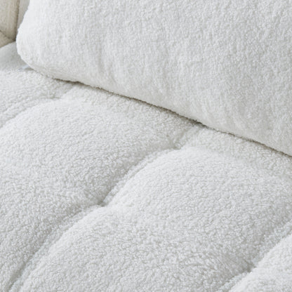 Chenille Single Modular Sofa Bed with Wood Frame