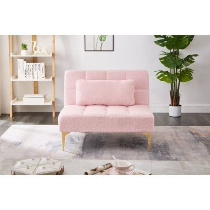 Chenille Single Modular Sofa Bed with Wood Frame
