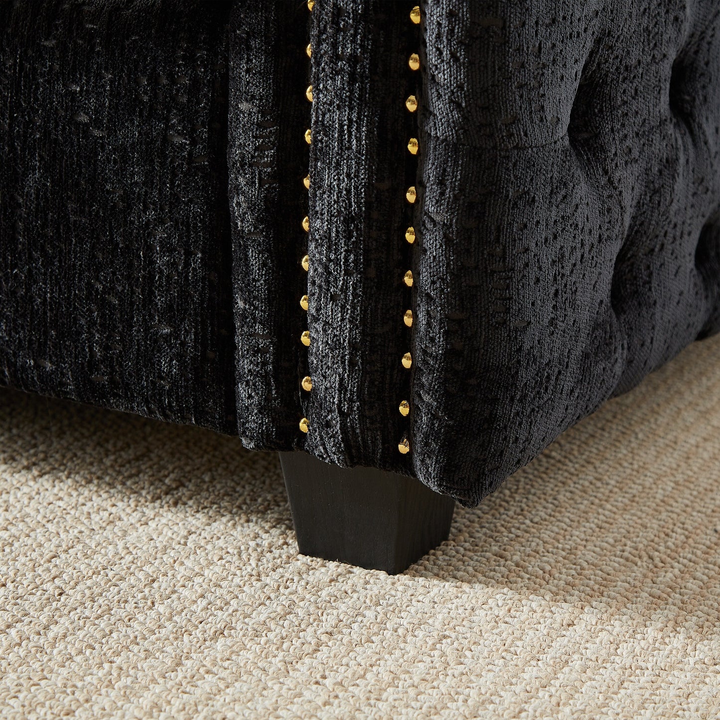 Chenille Sleeper Sofa with Memory Foam Mattress