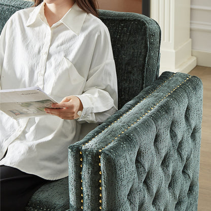 Chenille Sleeper Sofa with Memory Foam Mattress