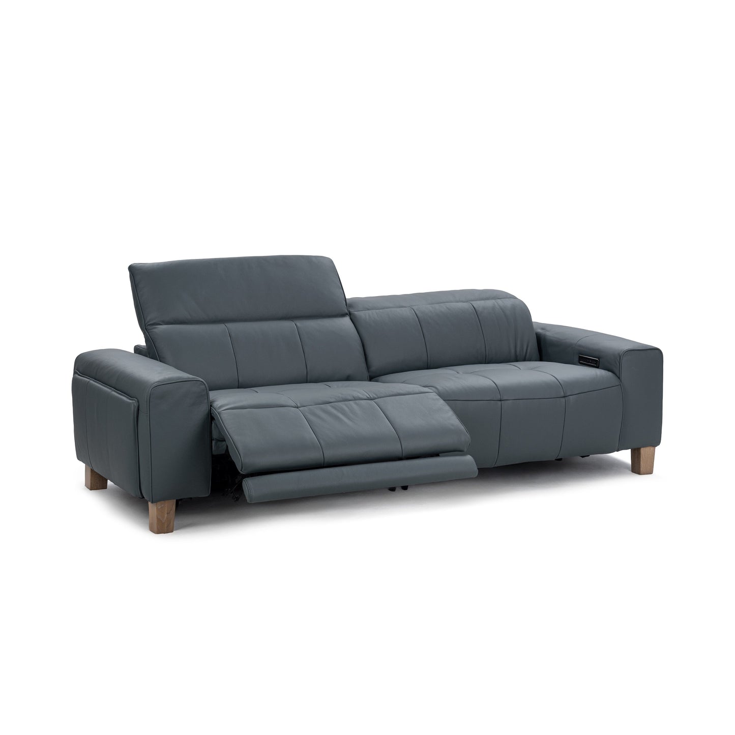 Classic Home Alea Zero Gravity Power Recliner Upholstered Leather Sofa